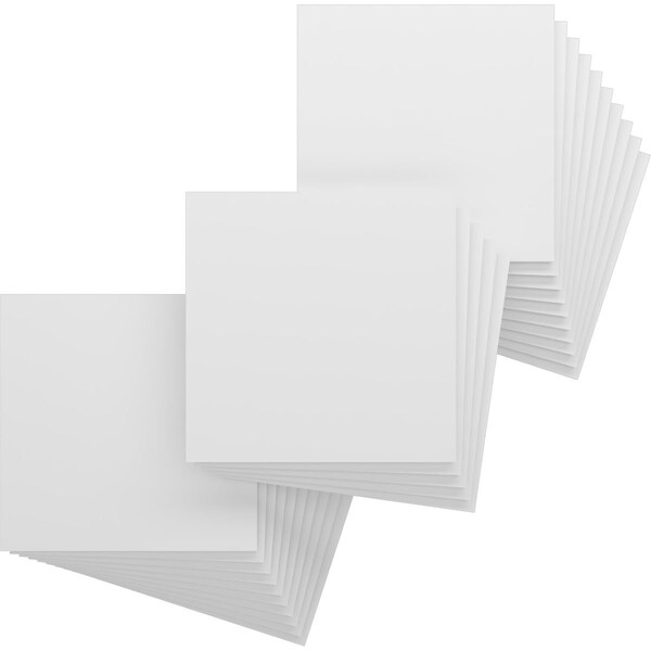 Ekena Millwork 15 3/4W x 15 3/4H x 3/8T PVC Hobby Boards, Unfinished, 25PK HBP16X16X375DUN - main